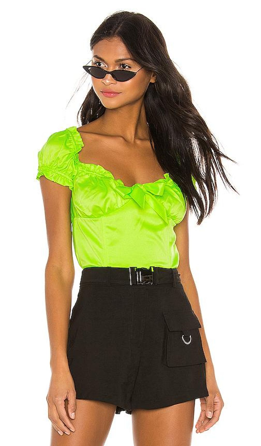 I. AM. GIA Naomi Top  Fluro Green Size 6 for rent on The Volte - main image