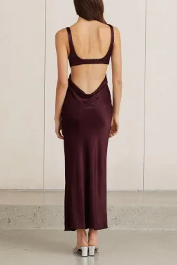BEC AND BRIDGE CAROLINE CUT OUT DRESS PLUM for rent on The Volte - image 2