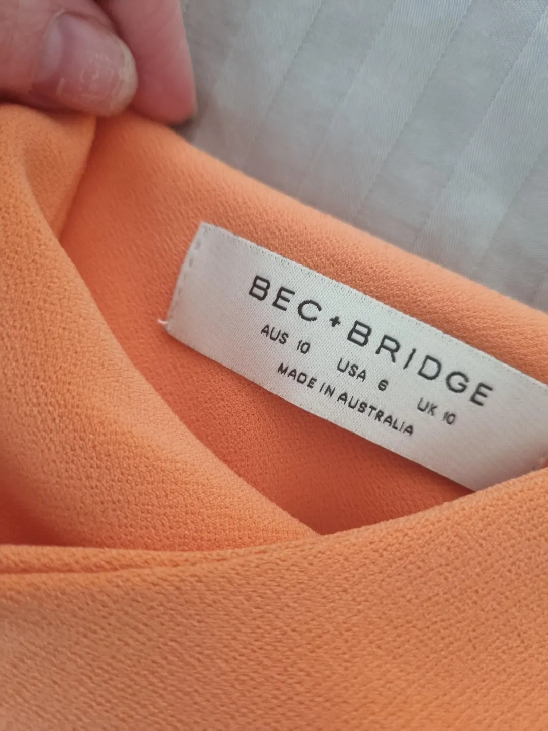 Bec & Bridge Clover Crop Top Nectarine Size AU 10 for rent on The Volte - main image