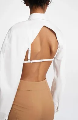 Dion Lee E-Hook Bra Shirt White Size 6 for rent on The Volte - image 3