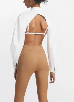 Dion Lee E-Hook Bra Shirt White Size 6 for rent on The Volte - image 4