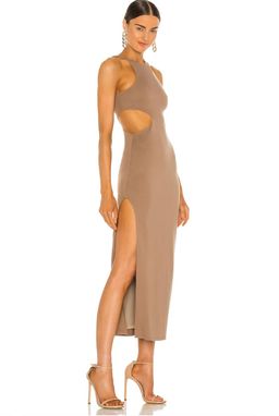 x REVOLVE Rylan Midi Dress in Taupe for rent on The Volte - image 1