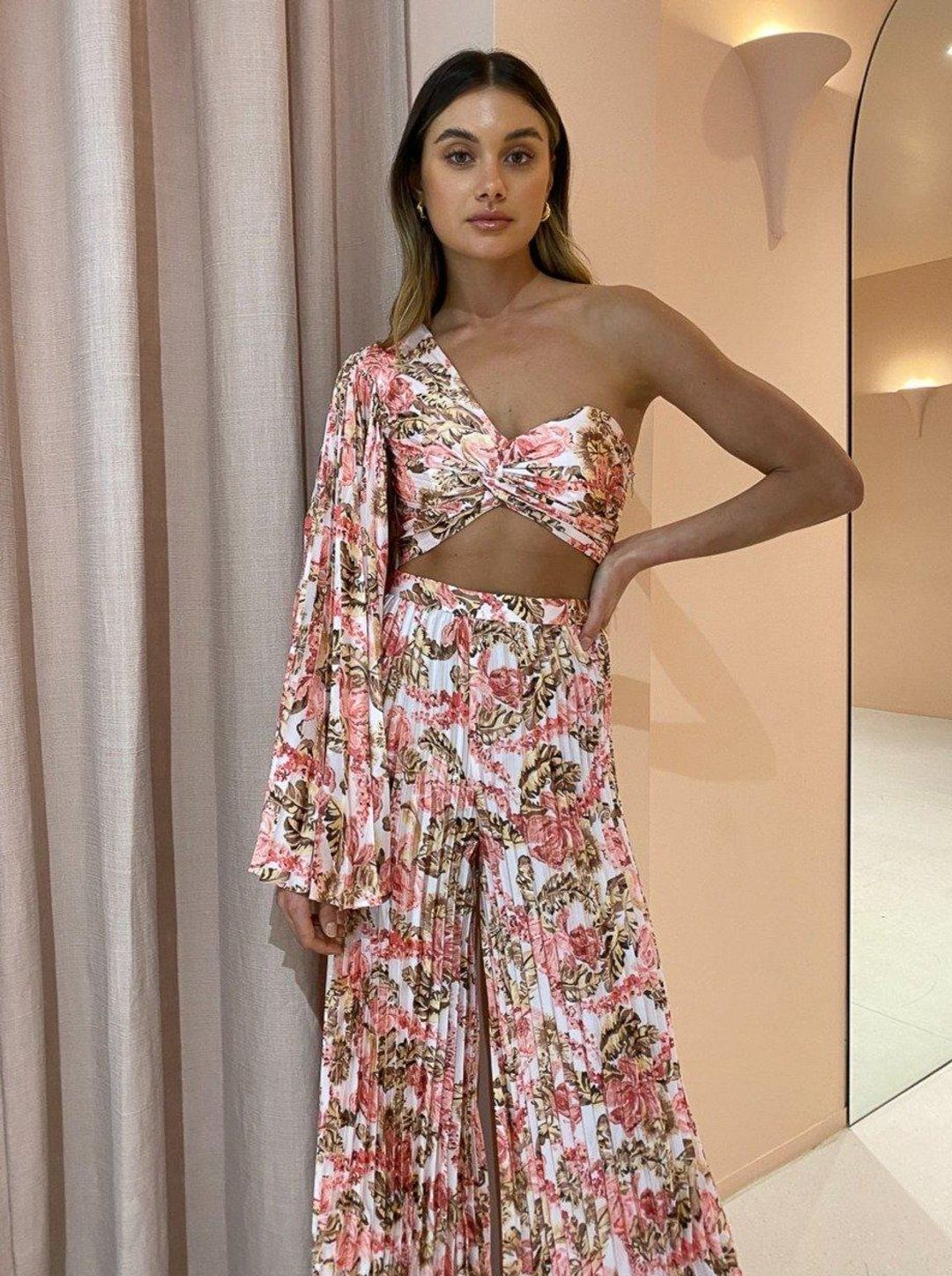  Significant Other Simone Top and Pants Skirt Set Print  for rent on The Volte - main image