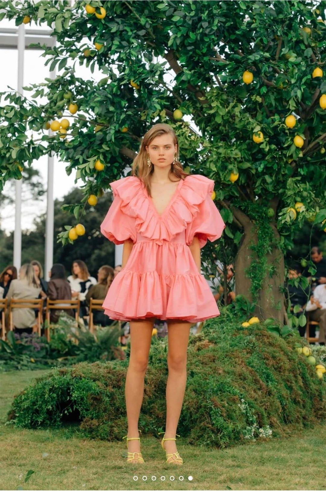 AJE - Solstice Ruffle Tiered Smock Dress  for rent on The Volte - main image