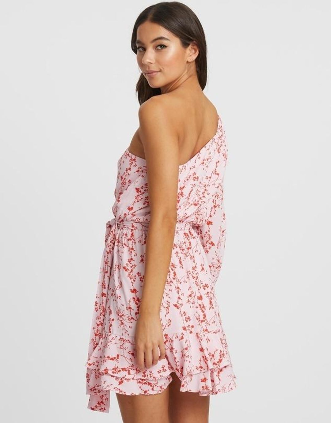 Tussah Sondra Mini Dress Pink Floral Size 12 for rent on The Volte - main image