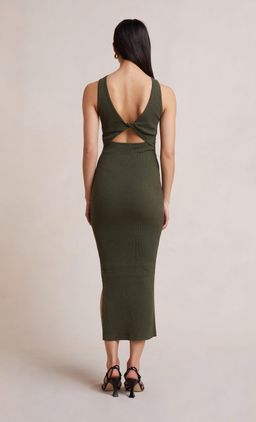 Bec & Bridge Riviera Midi Dress Army Size 12 for rent on The Volte - image 3