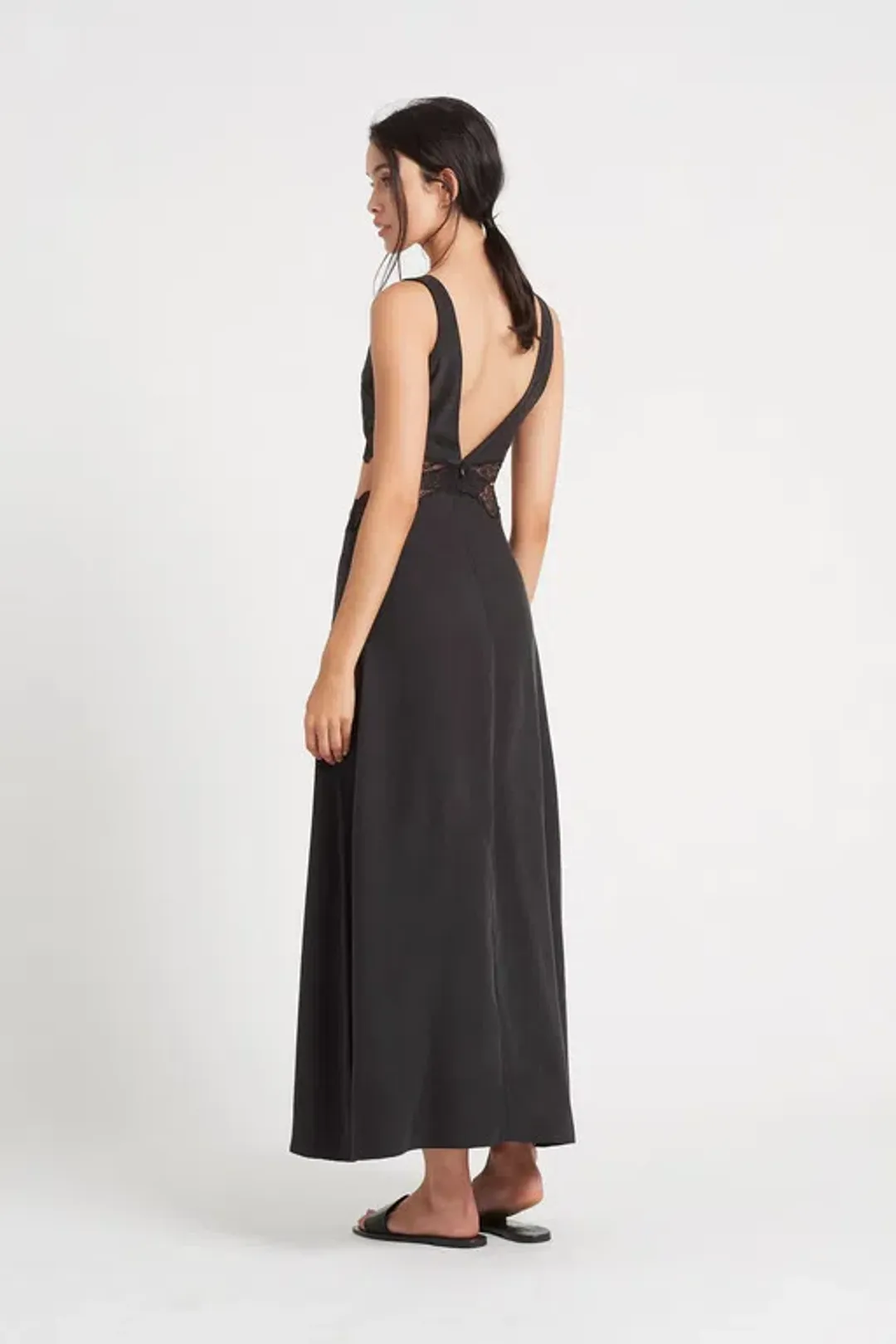 Sir the Label Alma Cut Out Dress Black SIze AU 10 for rent on The Volte - main image