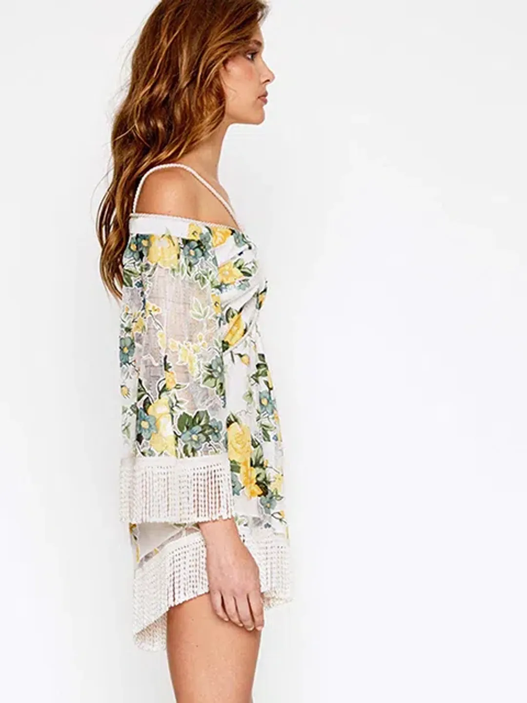 Alice McCall Le Fleur Playsuit Yellow Floral Size 6 for rent on The Volte - main image