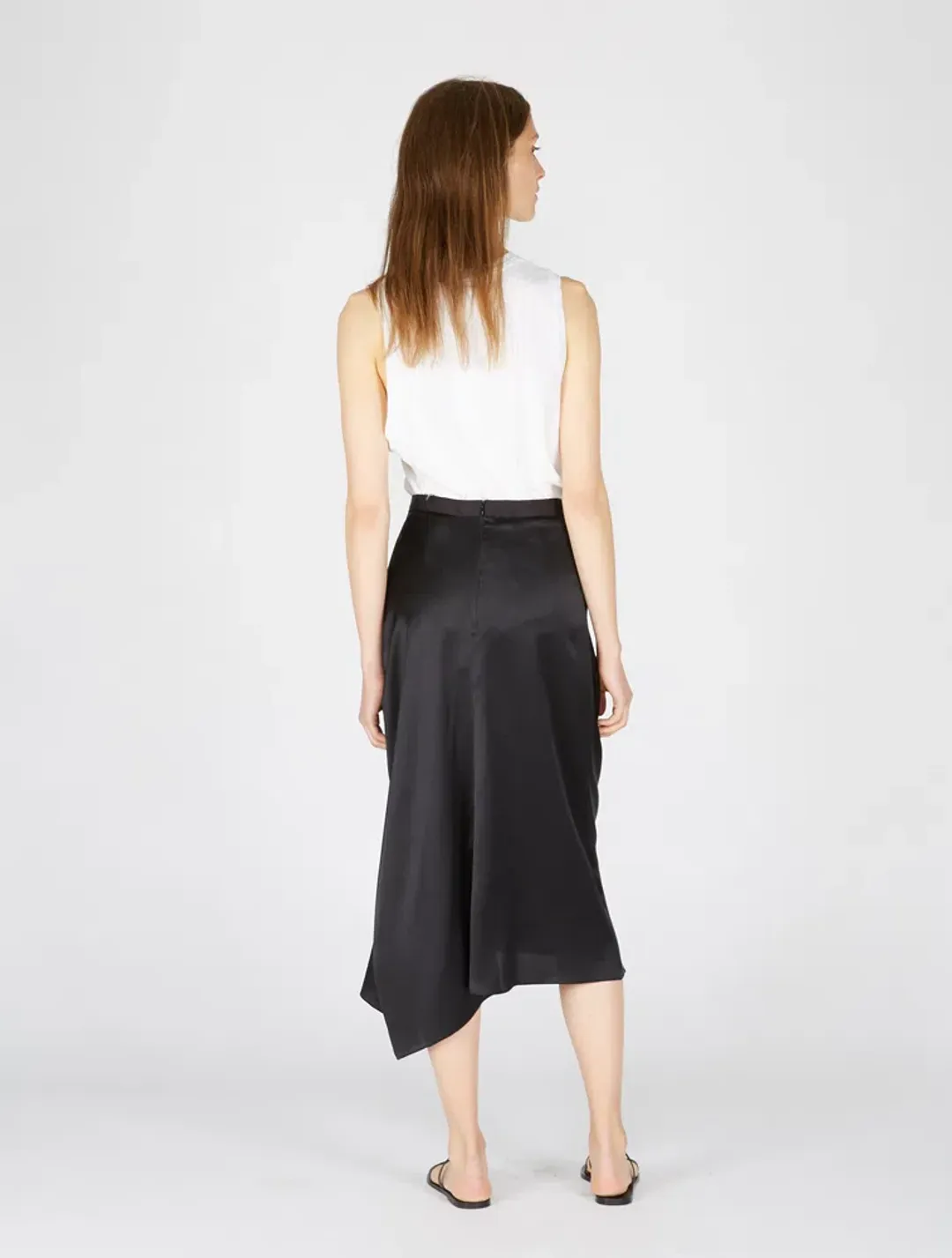 Christopher Esber Incline Taped Gathered Skirt Black Size 8 for rent on The Volte - main image