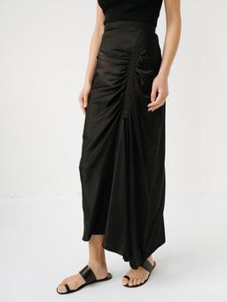 Christopher Esber Incline Taped Gathered Skirt Black Size 8 for rent on The Volte - image 4