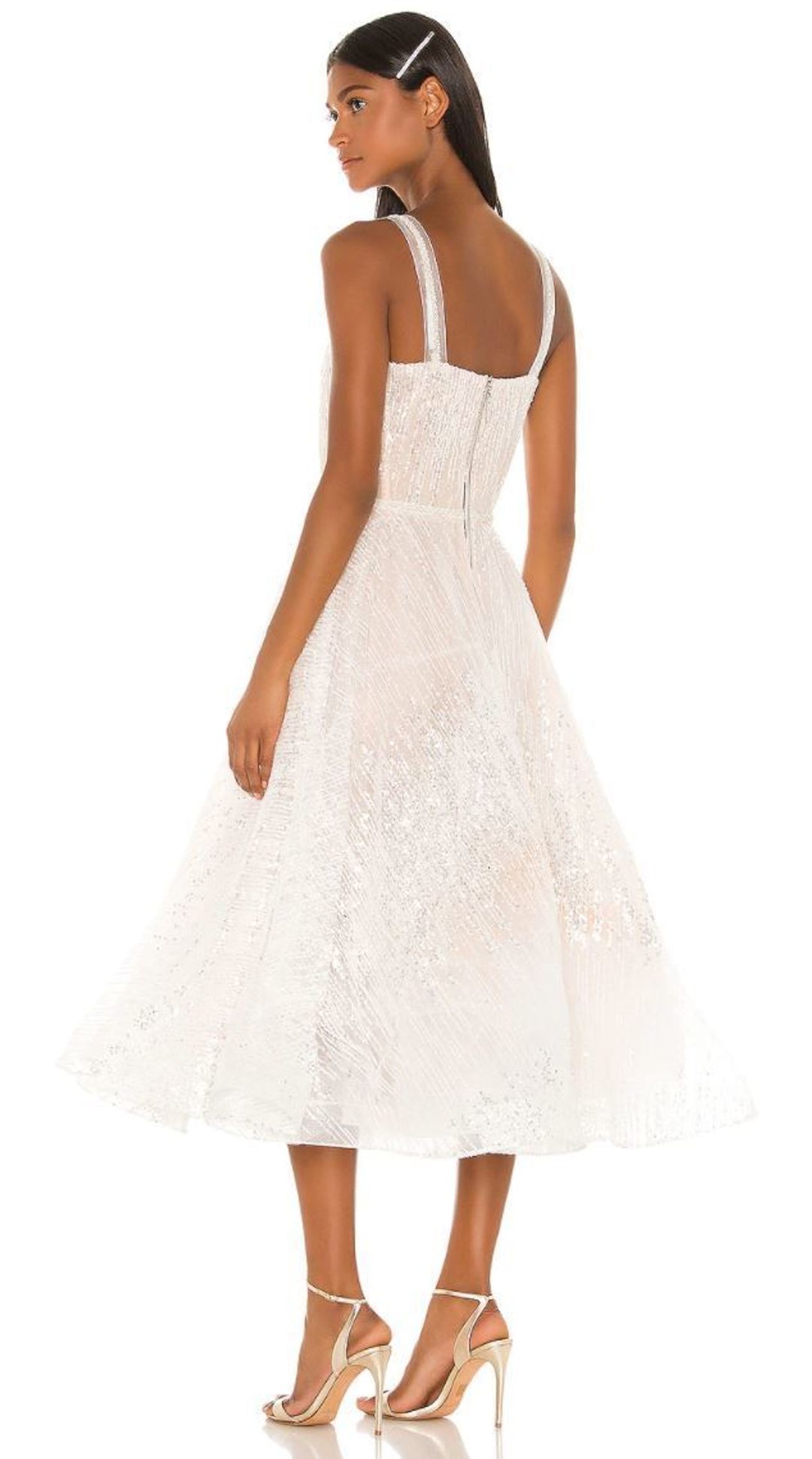 Bronx & Banco Mademoiselle Bridal Midi Dress Size 8 for rent on The Volte - main image