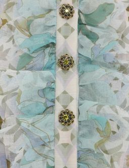 Zimmermann Rhythm Scalloped Dress Mint Mixed Print Size 0 / AU 8 for rent on The Volte - image 3