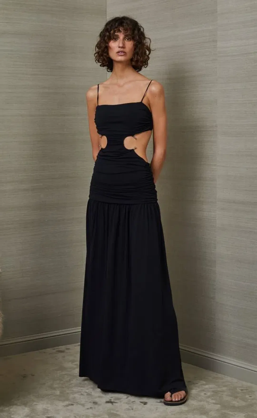 Bec & Bridge Minx Midi Dress Black Size 6 for rent on The Volte - main image