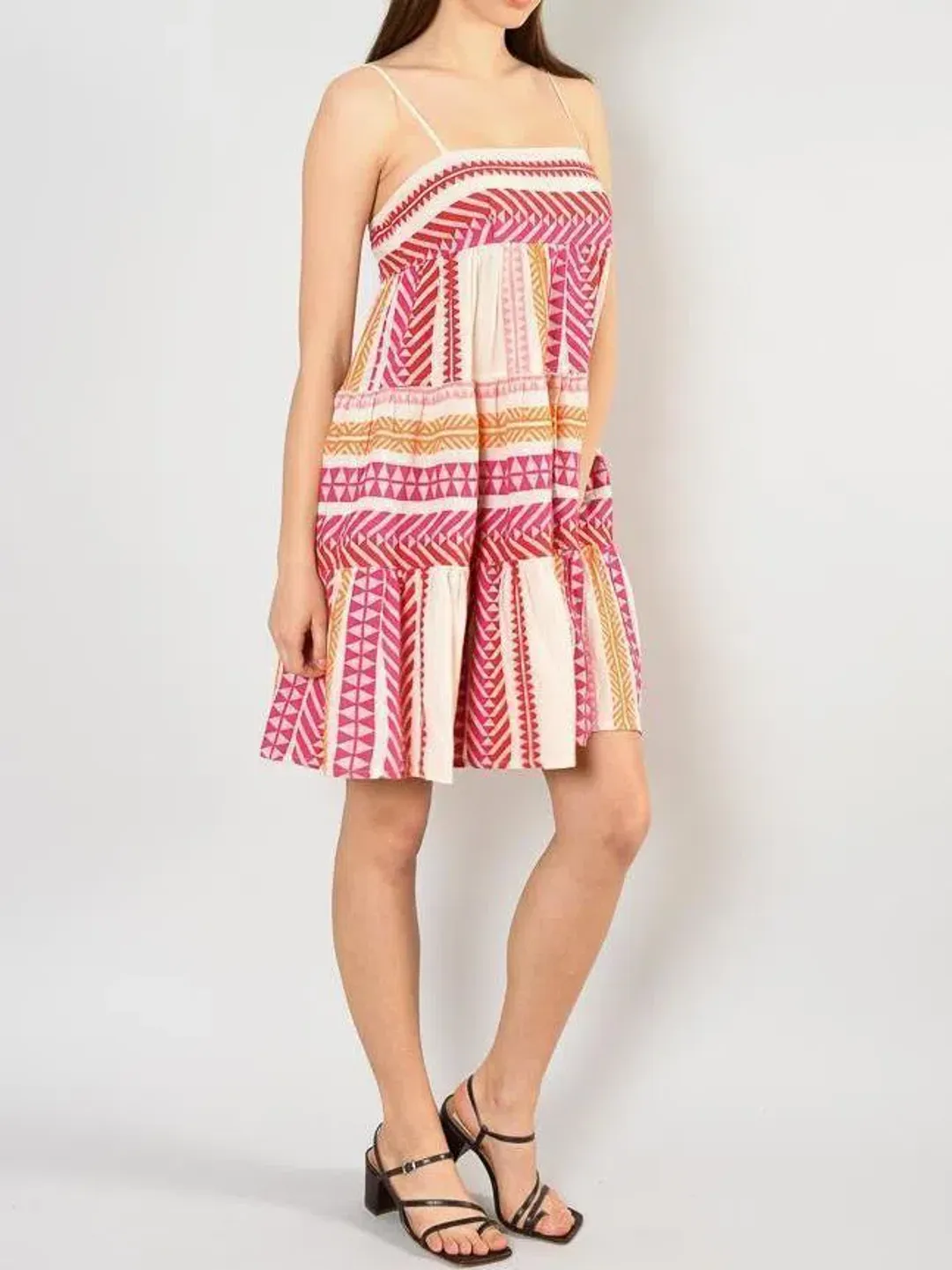 Devotion Twins Boho Mini Dress Multi Size 10 for rent on The Volte - main image