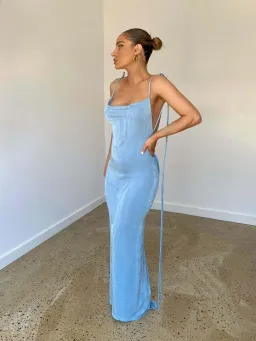 Melani the label blue dress for rent on The Volte - image 3