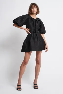 Aje Psychedelia Cut Out Mini Dress Black Size 8  for rent on The Volte - image 1