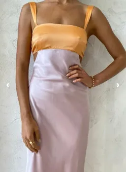  Hansen & Gretel Felicity Dress In Apricot/Lilac Size 6  for rent on The Volte - image 4
