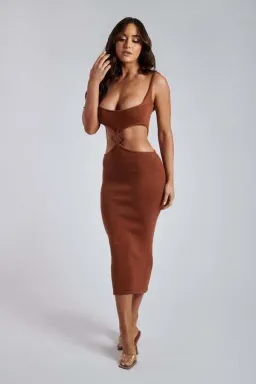 Yasmin Cut Out Knitted Dress for rent on The Volte - image 1