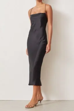 Bec and Bridge Seraphine lace up Black silk Dress for rent on The Volte - image 2