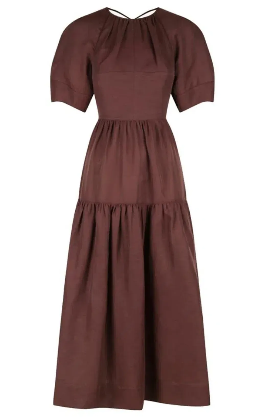 Shona Joy Open Back Midi Dress for rent on The Volte - main image