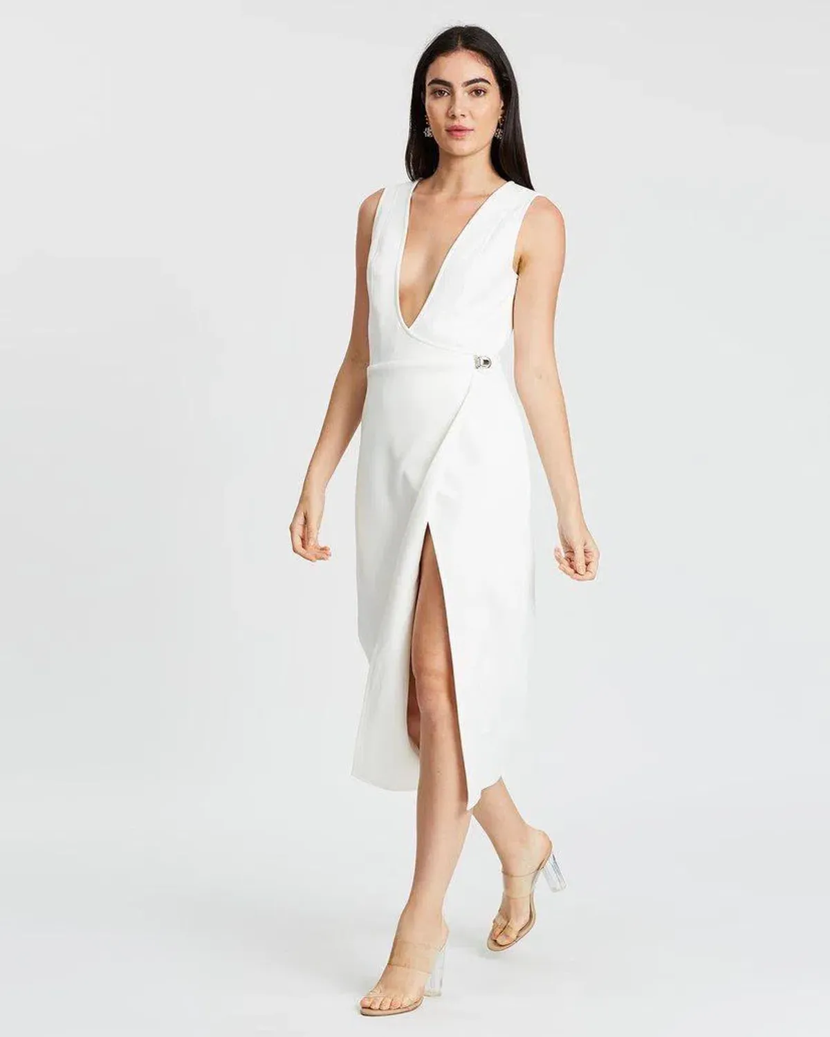 Derma Department Zèline Midi Dress White Size 6 for rent on The Volte - main image