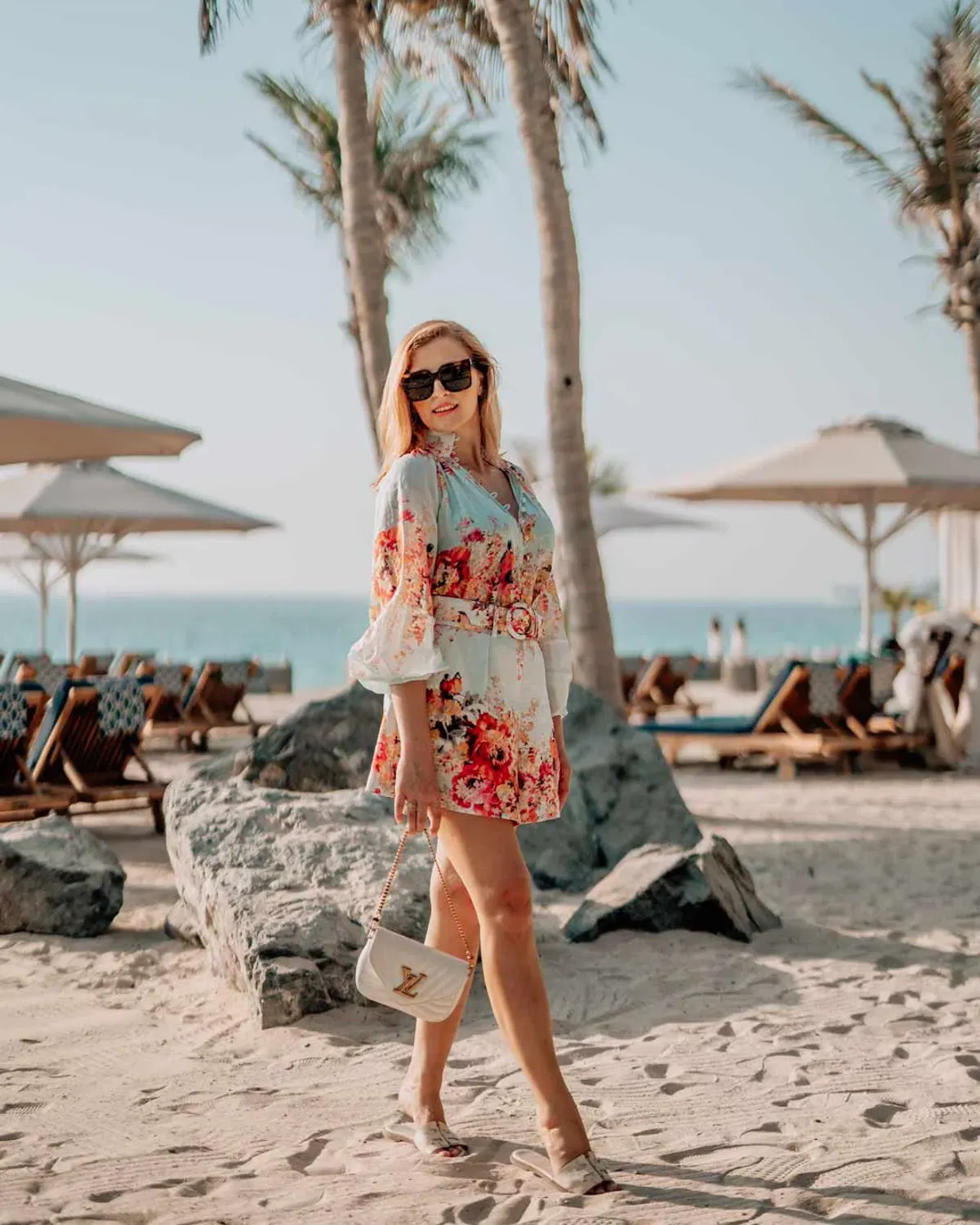 Zimmermann Mae Gathered Blouse and Tuck Shorts Set Floral Size 2 / Au 12 for rent on The Volte - main image