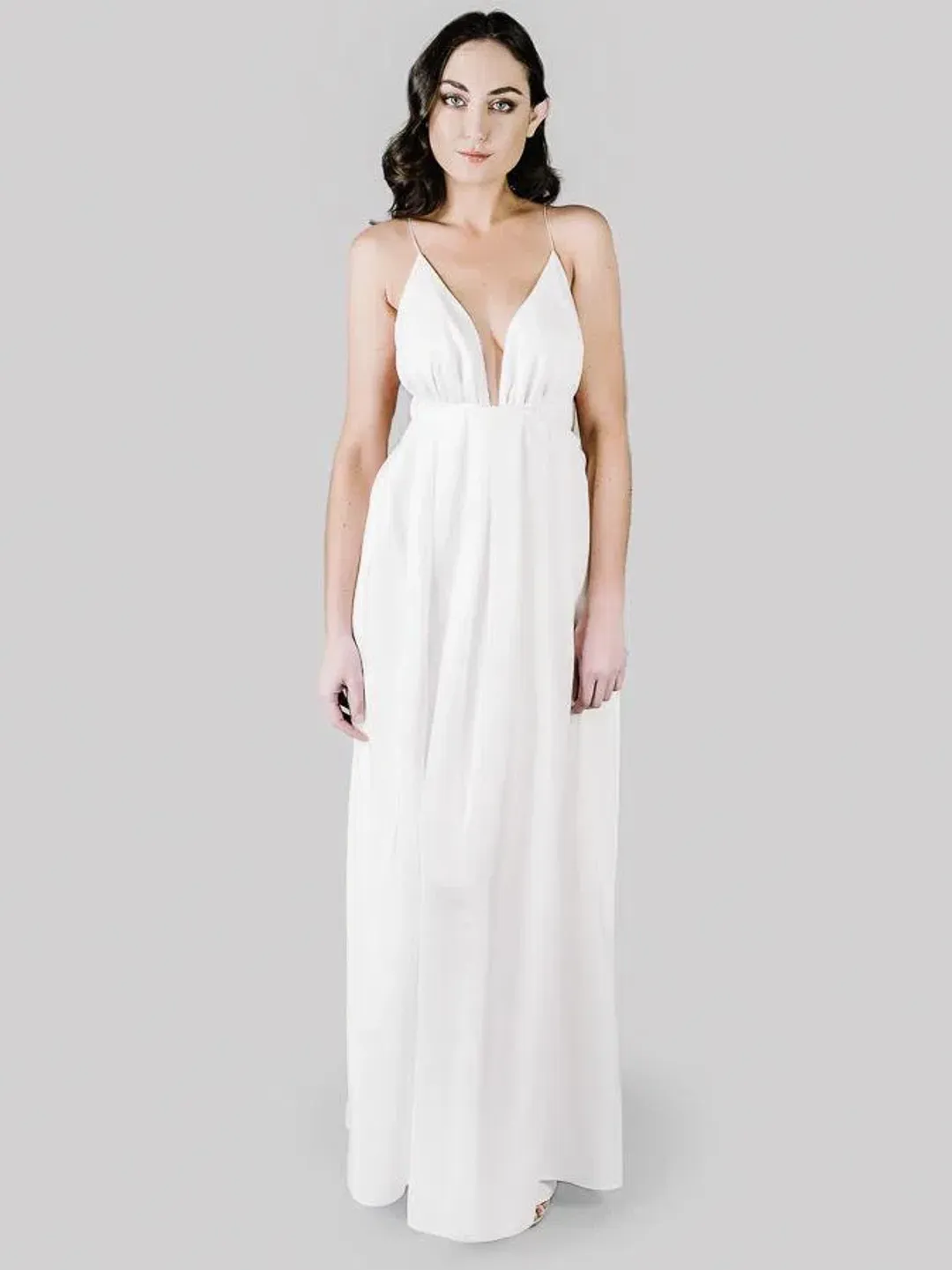 Natalie Rolt white linen dress for rent on The Volte - main image