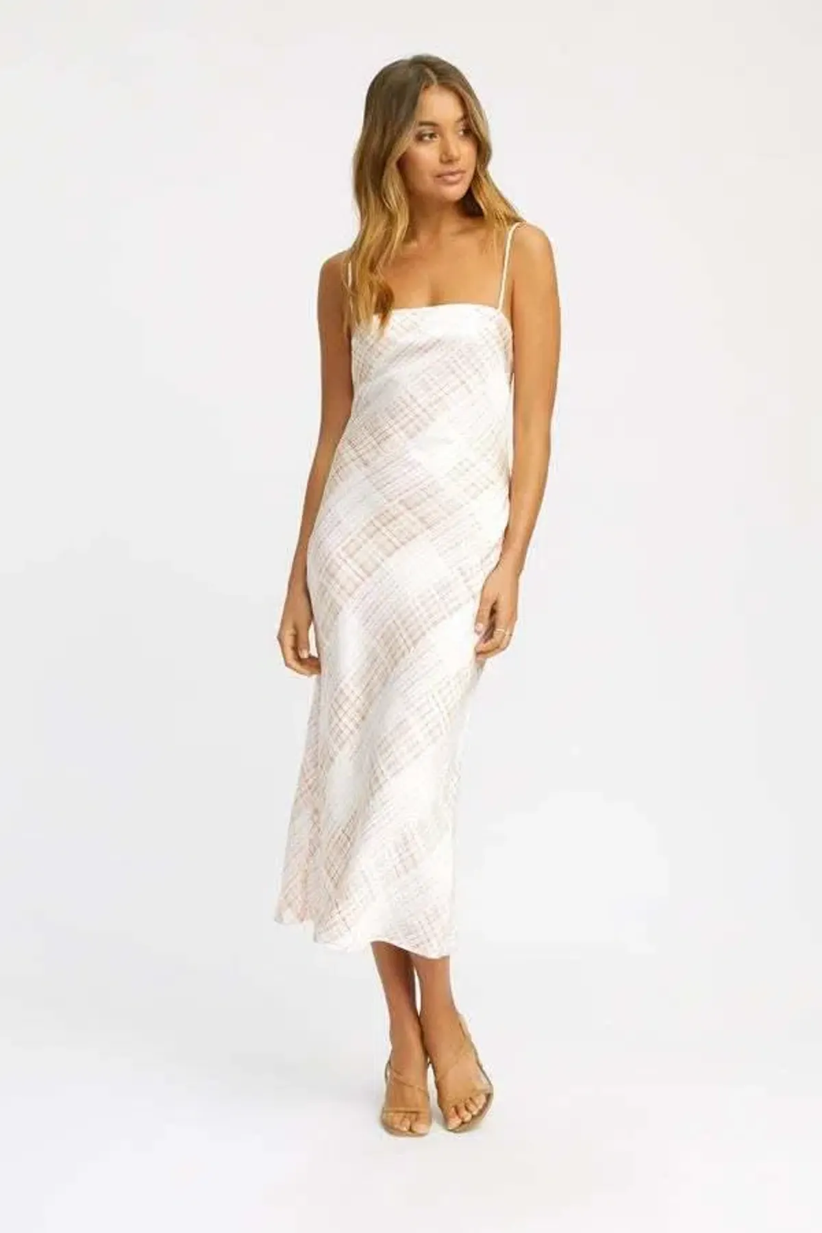 Kookai checkmate slip dress size 2 for rent on The Volte - main image