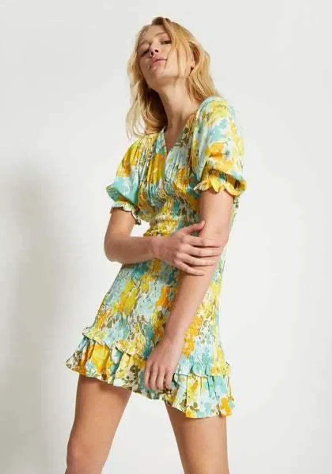 Faithful the brand - Margherita mini dress annina floral print size S  for rent on The Volte - main image