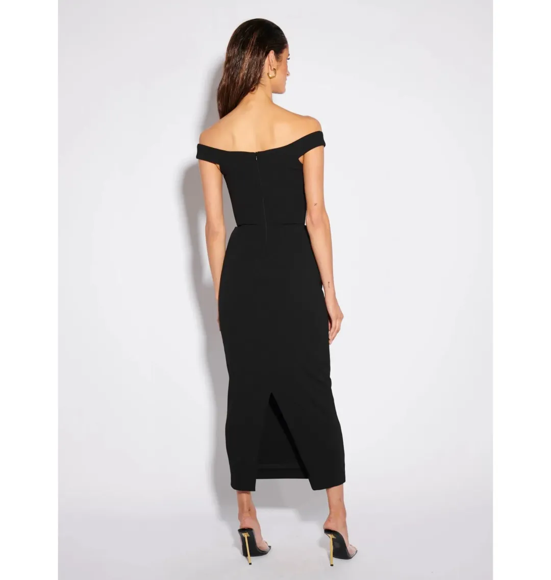 Effie Kats AAMI Midi Dress Black Size AU 10 for rent on The Volte - main image