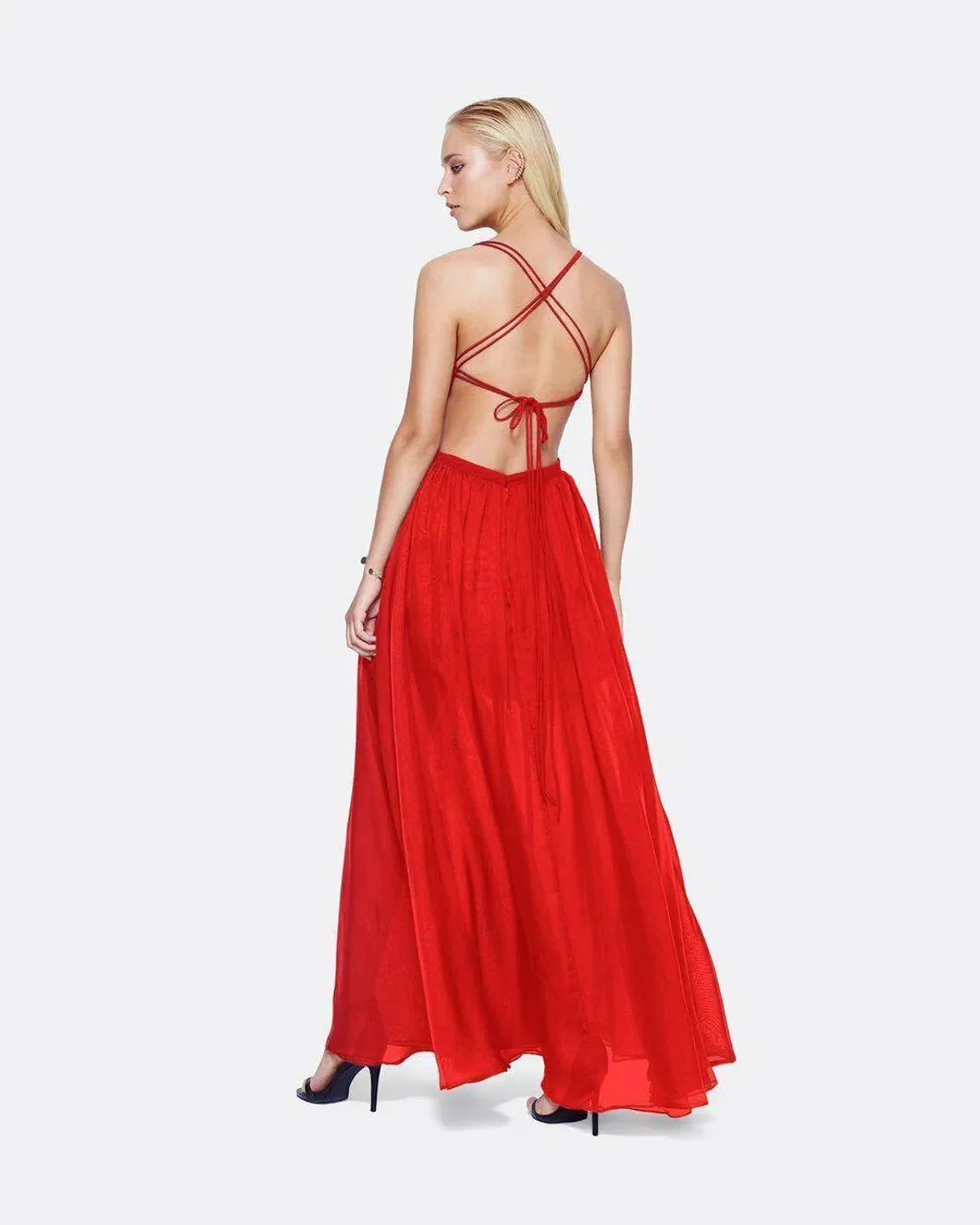 Fame & Partners Mildred Dress Red Size 8 for rent on The Volte - main image