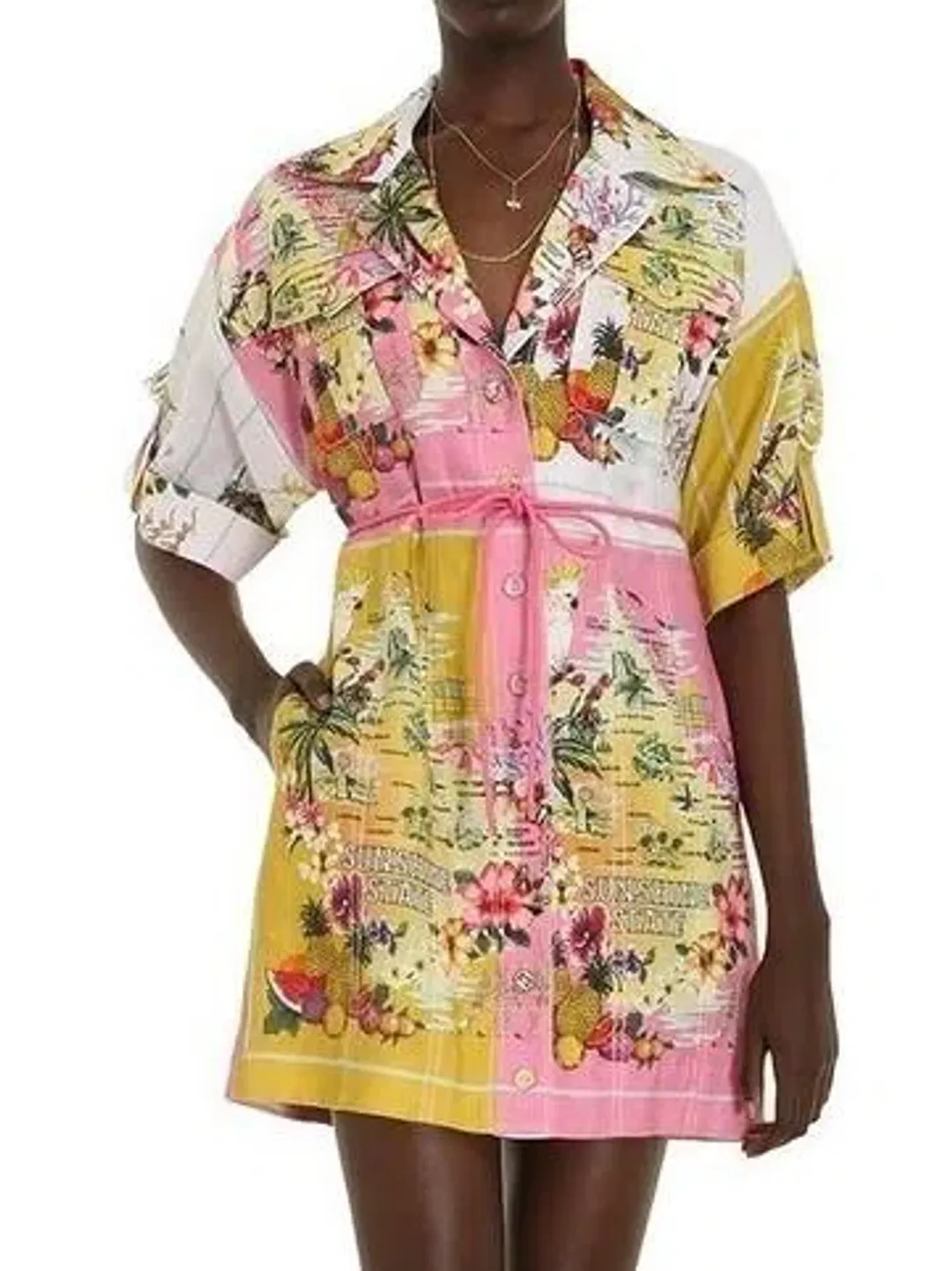 Zimmermann Nina Safari Mini Dress Size 8 for rent on The Volte - main image