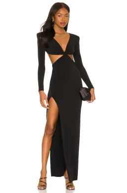 Nookie Jewel Gown Black Size XS  for rent on The Volte - image 1