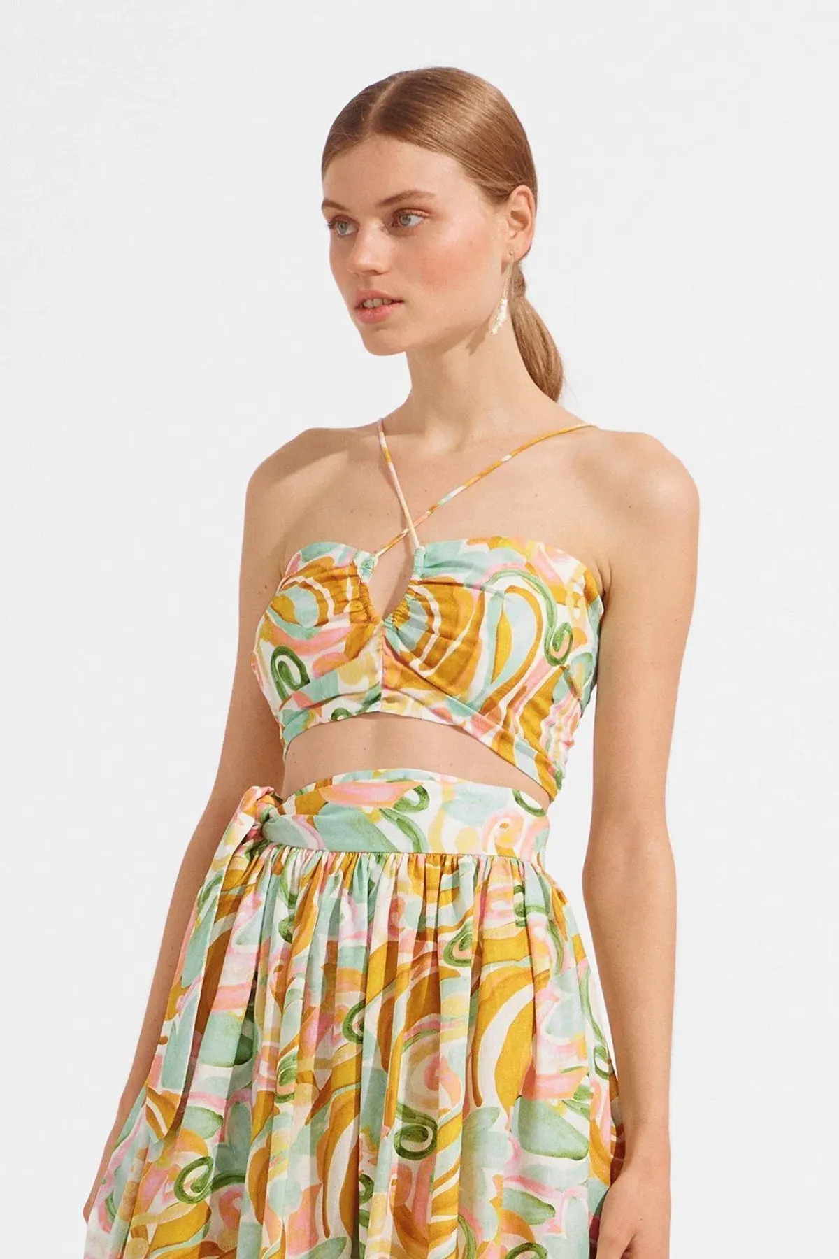 Steele Peta Allegro Midi Skirt & Crop Set Size Medium for rent on The Volte - main image