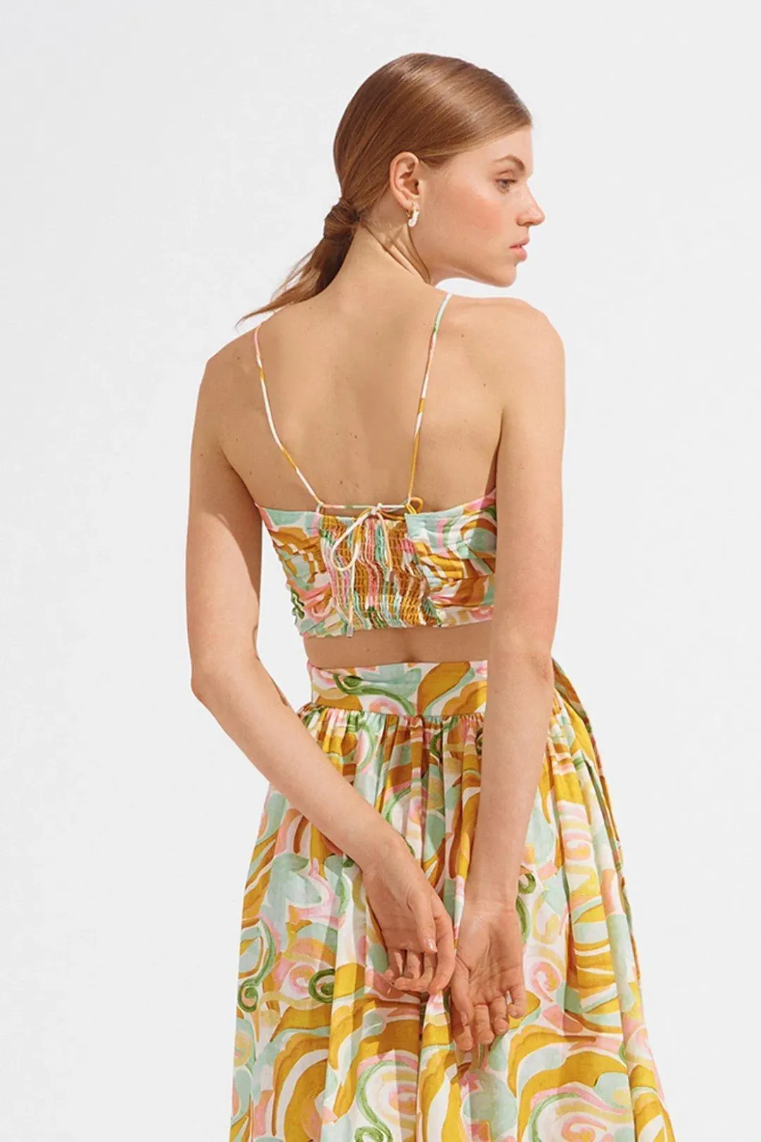 Steele Peta Allegro Midi Skirt & Crop Set Size Medium for rent on The Volte - main image