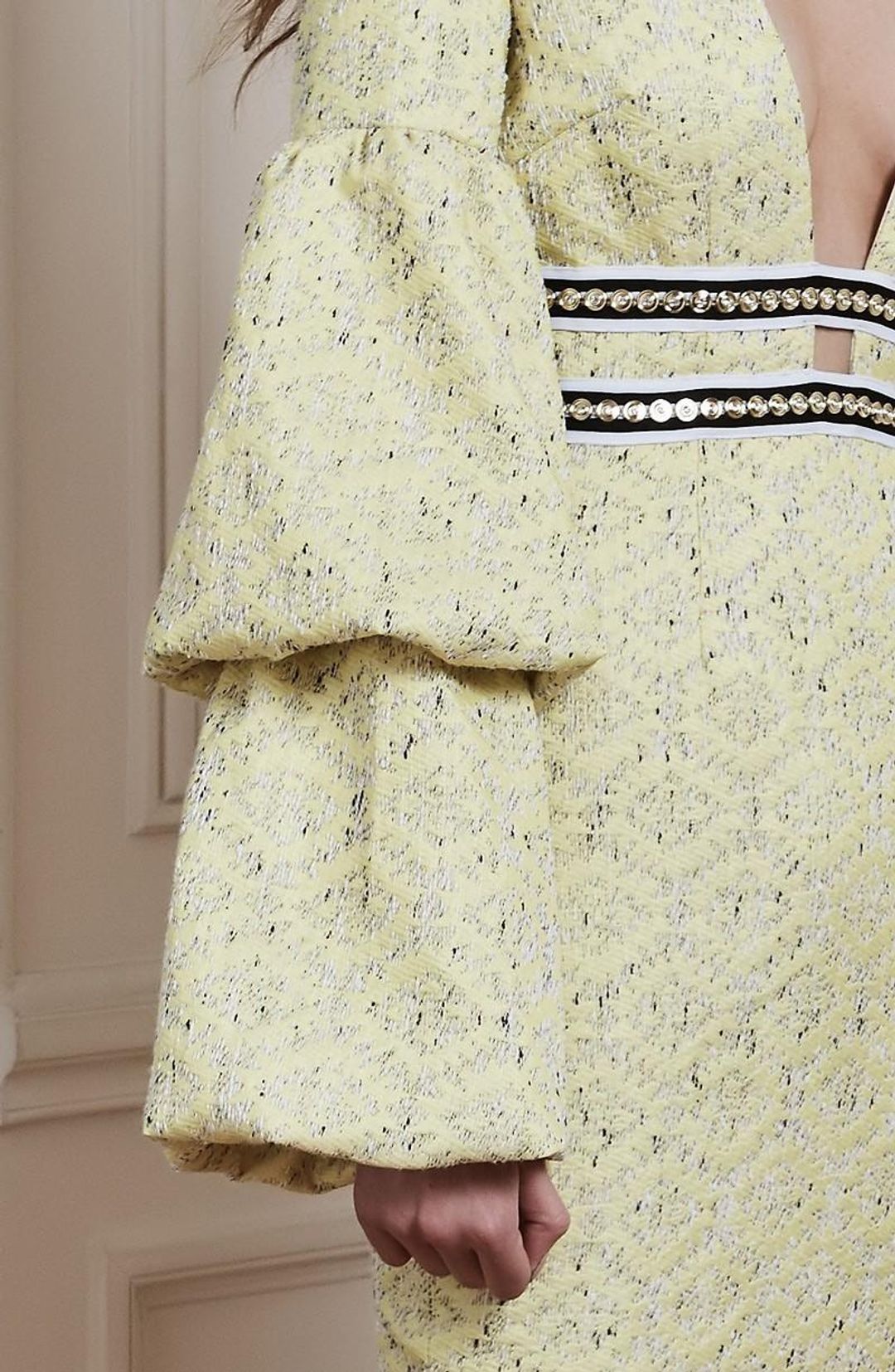 Asilio The Other Woman Midi Dress Yellow Size 10 for rent on The Volte - main image