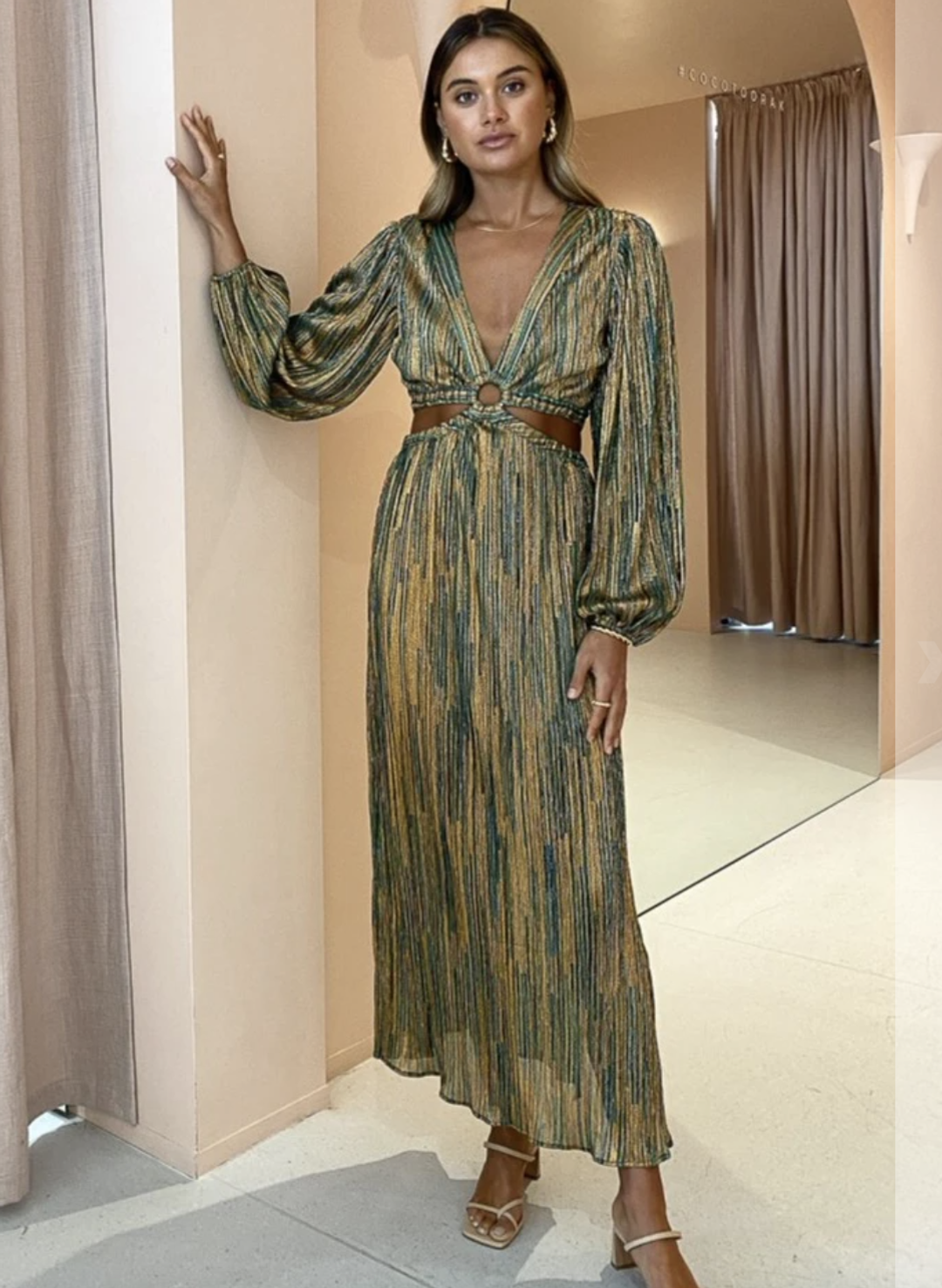Suboo Ana Cut Out Maxi Dress for rent on The Volte - main image