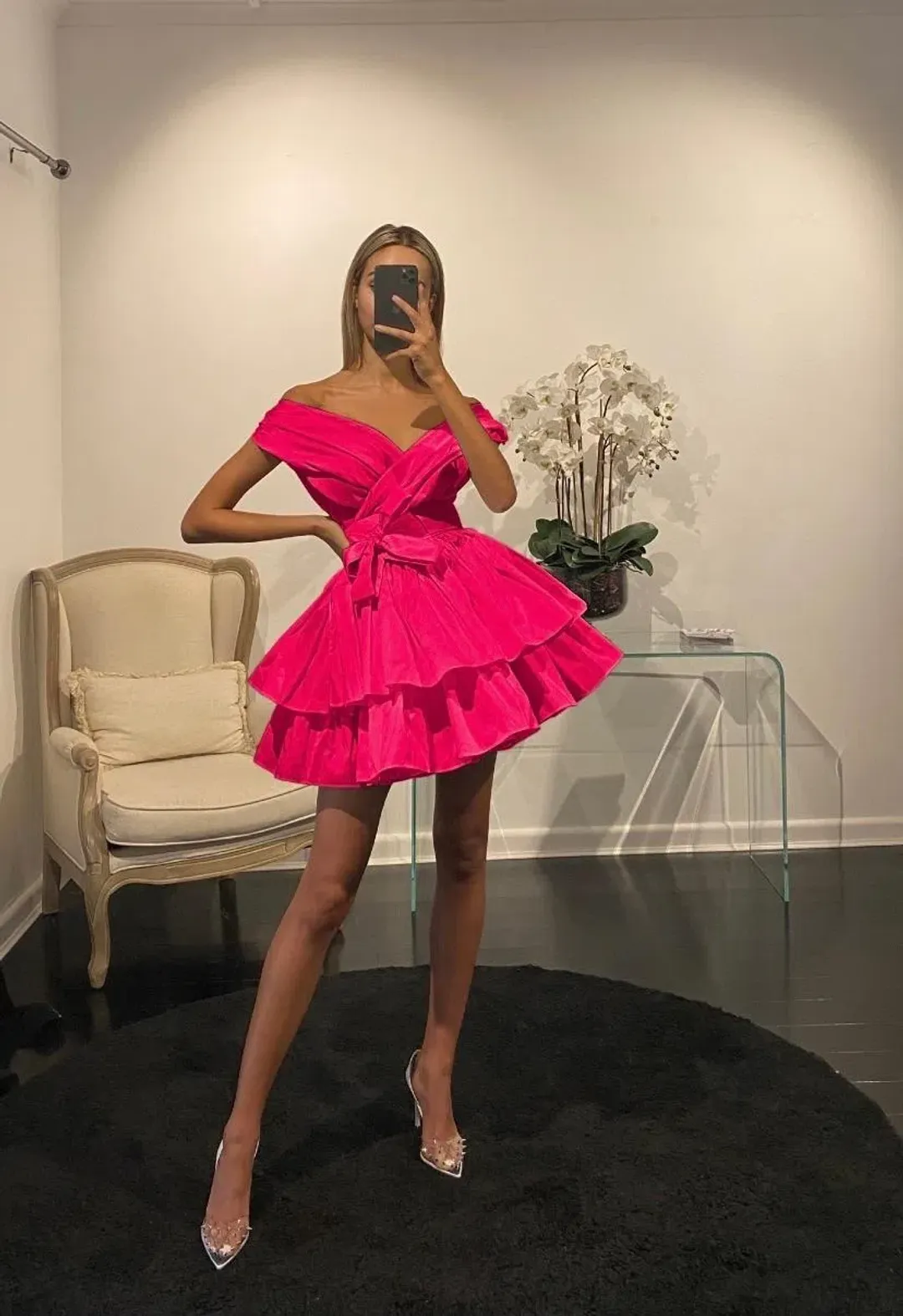 Alin Le Kal Chloe Dress sleeveless  for rent on The Volte - main image