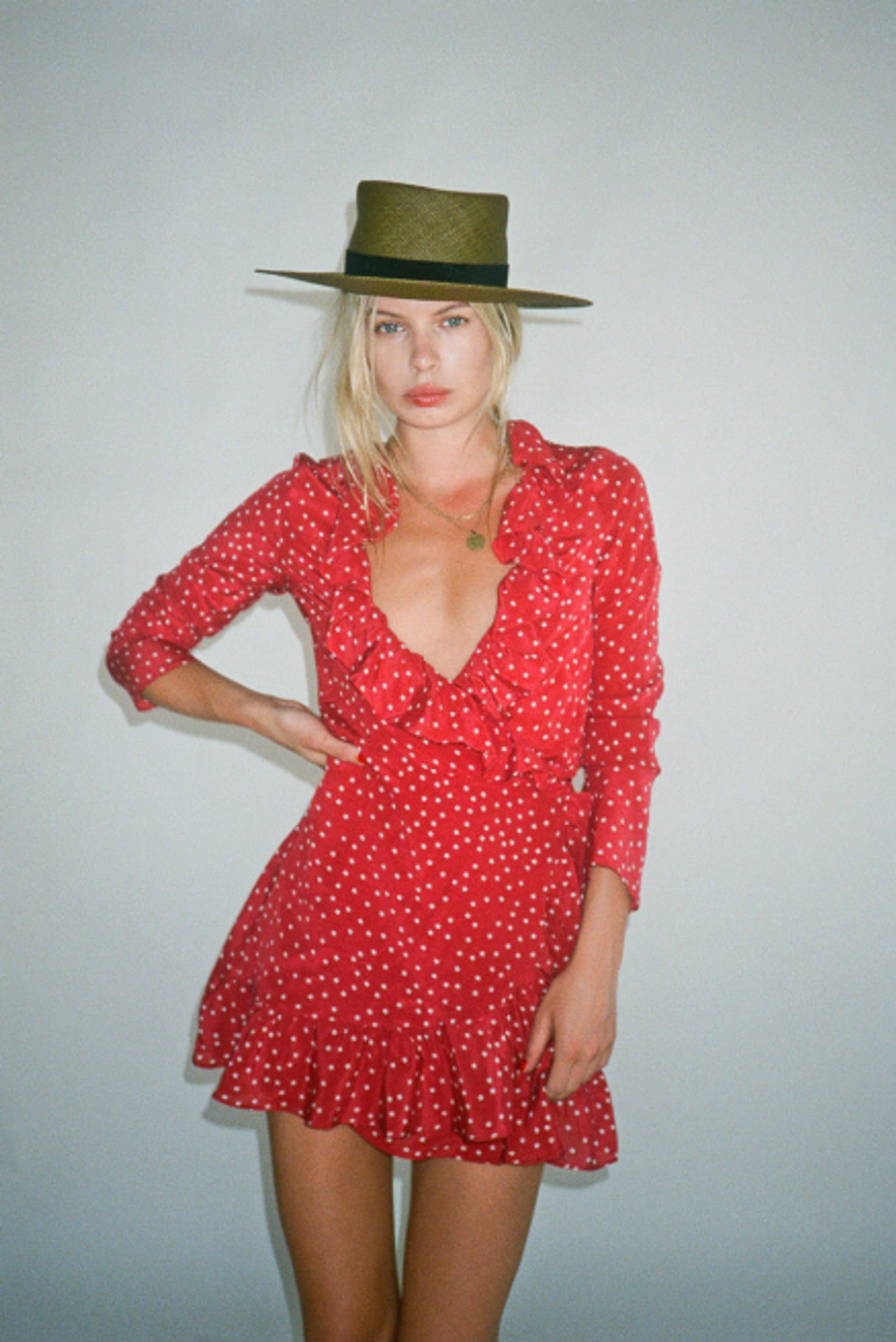 Realisation Par The Alexandra Mini Dress Red Star Size 6 for rent on The Volte - main image