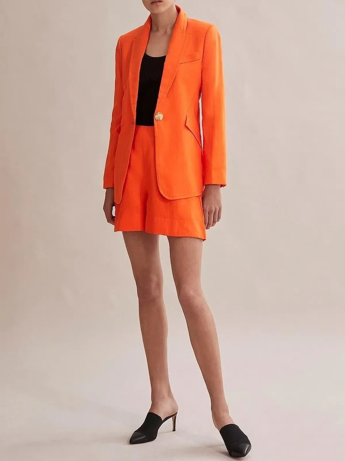 Country Road Orange Short Suit Size 8  for rent on The Volte - main image