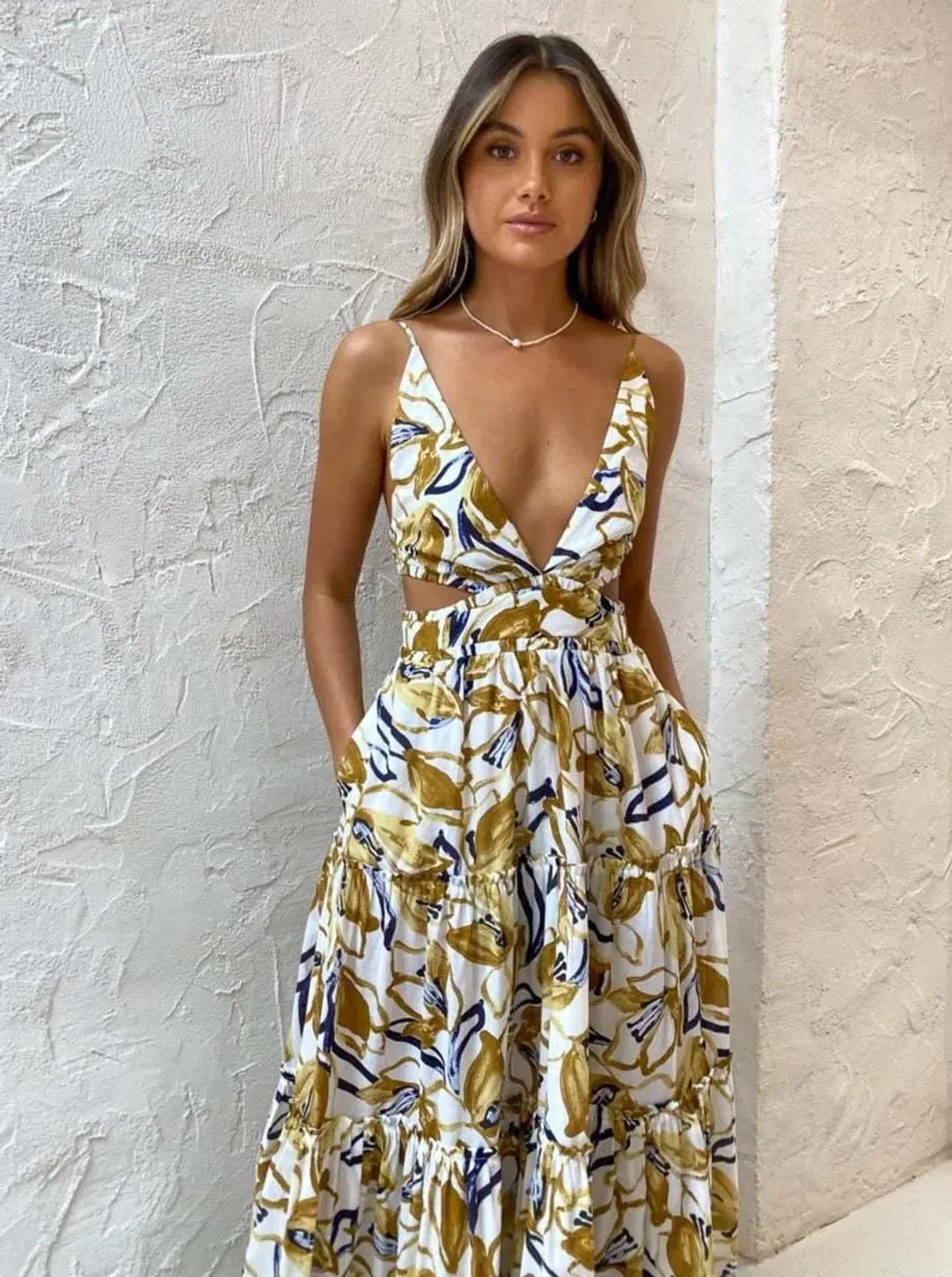 BEC & BRIDGE EUGENIE MAXI DRESS IN PRINT - SIZE 8 for rent on The Volte - main image