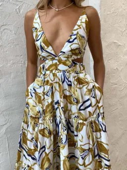 BEC & BRIDGE EUGENIE MAXI DRESS IN PRINT - SIZE 8 for rent on The Volte - image 9