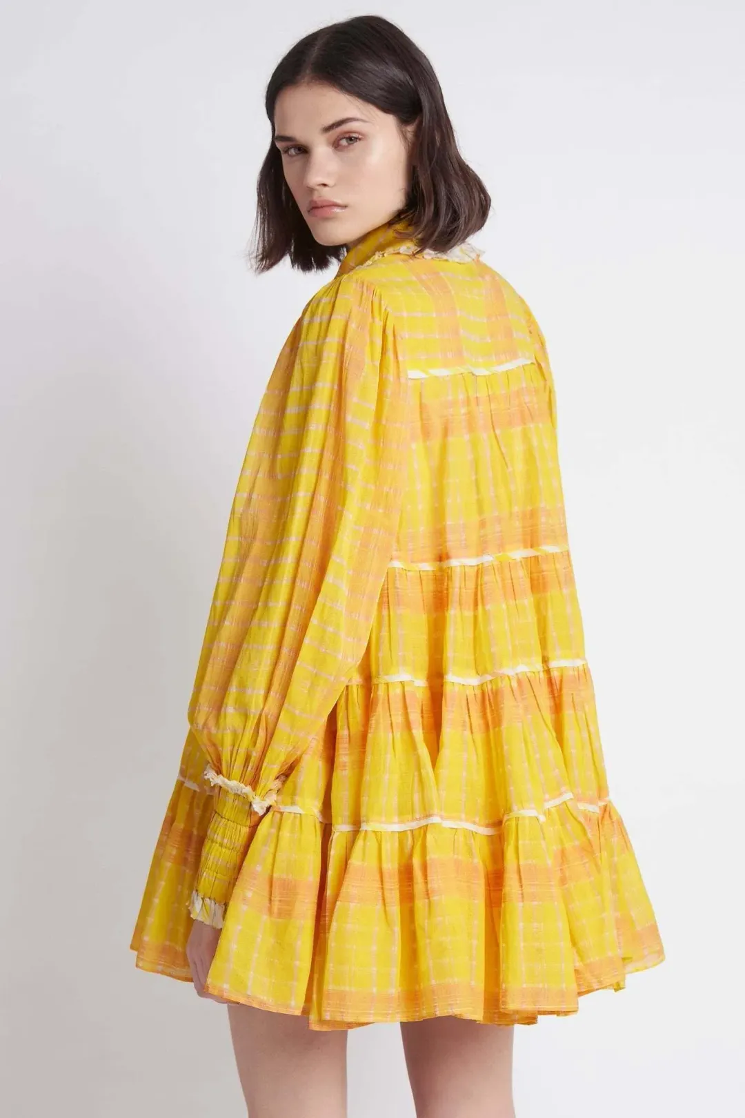Aje Wilderness Smock Dress Print Size 6 for rent on The Volte - main image