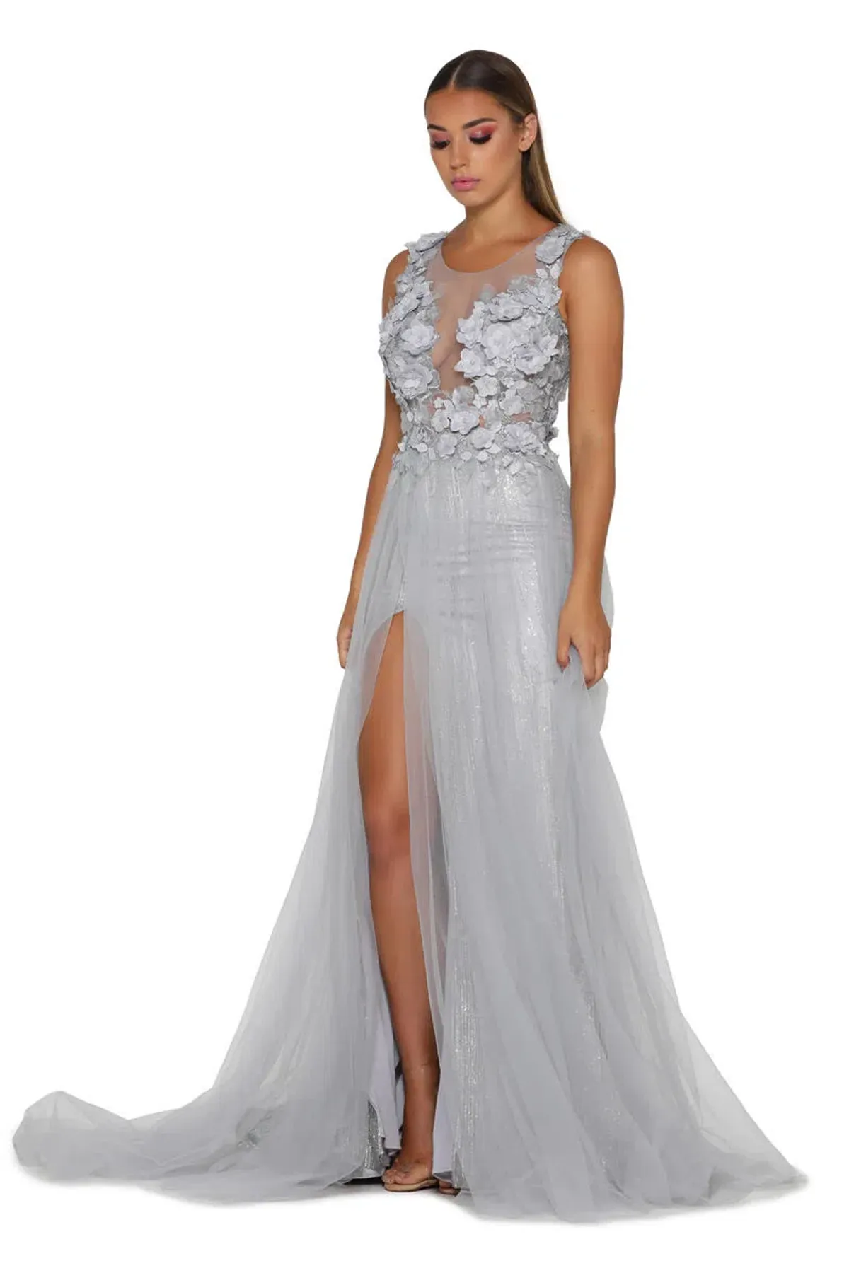 Portia and Scarlett Berta Gown Ice Size L / AU 12 for rent on The Volte - main image