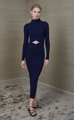 Bec & Bridge Lillian Midi Dress Midnight Blue Size 10  for rent on The Volte - image 2