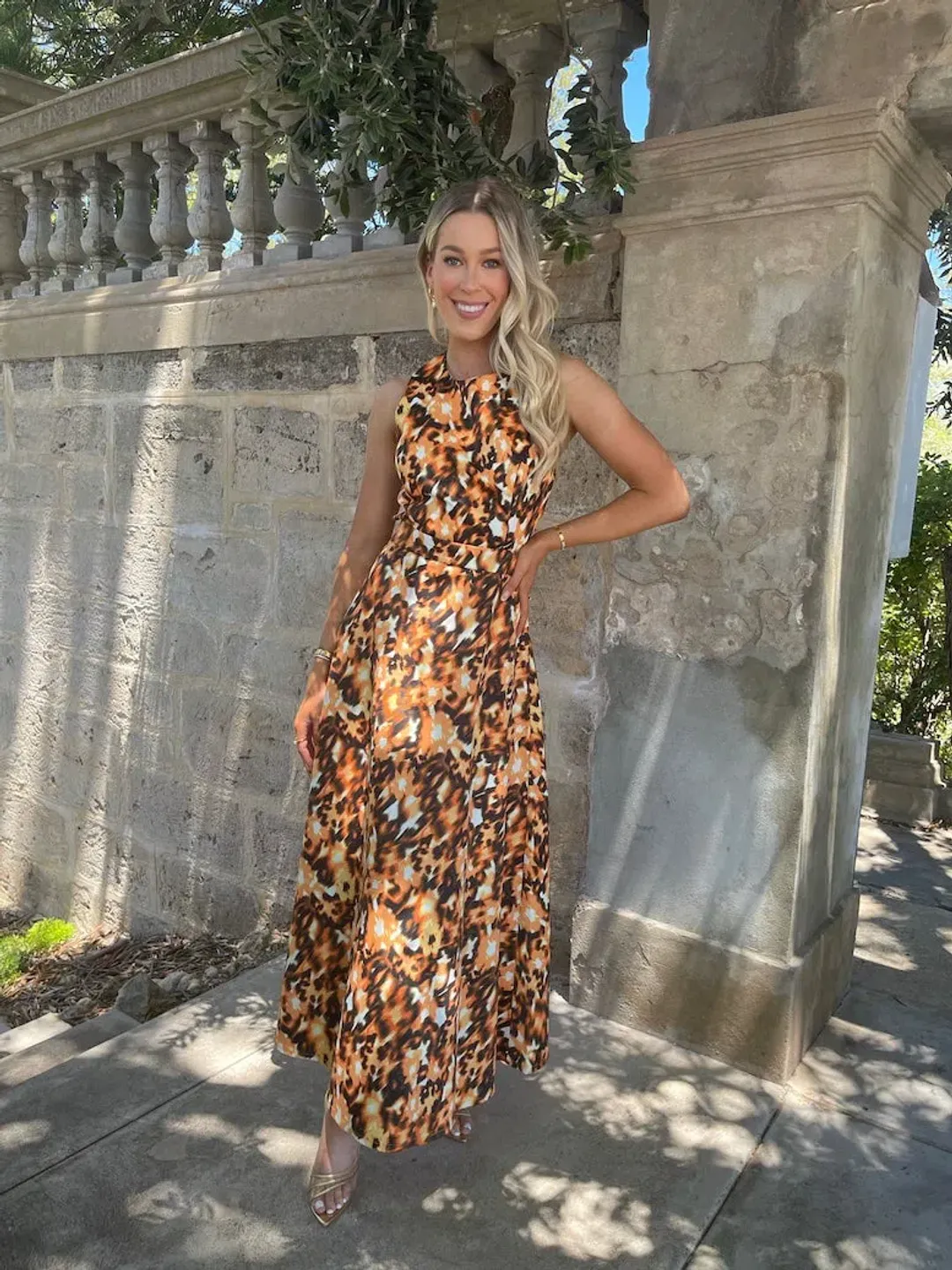 Mossman Inner Guidance Maxi Dress Print Size 12 for rent on The Volte - main image