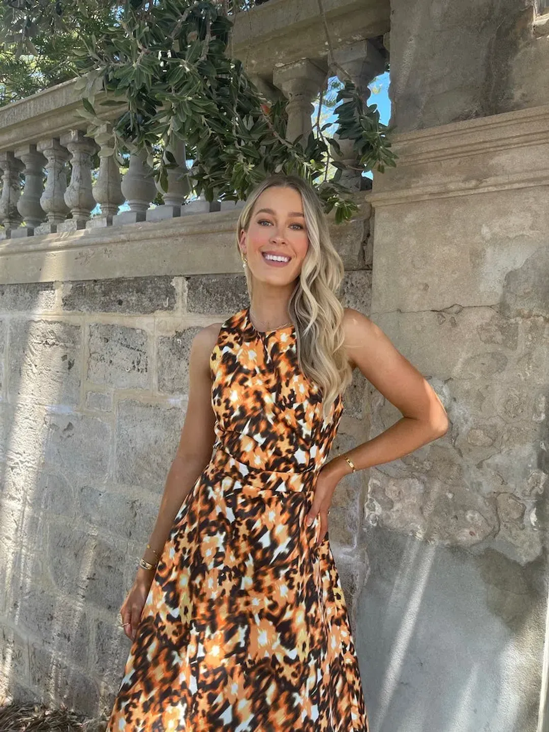 Mossman Inner Guidance Maxi Dress Print Size 12 for rent on The Volte - main image