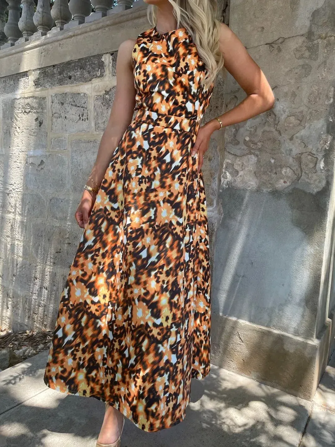 Mossman Inner Guidance Maxi Dress Print Size 12 for rent on The Volte - main image
