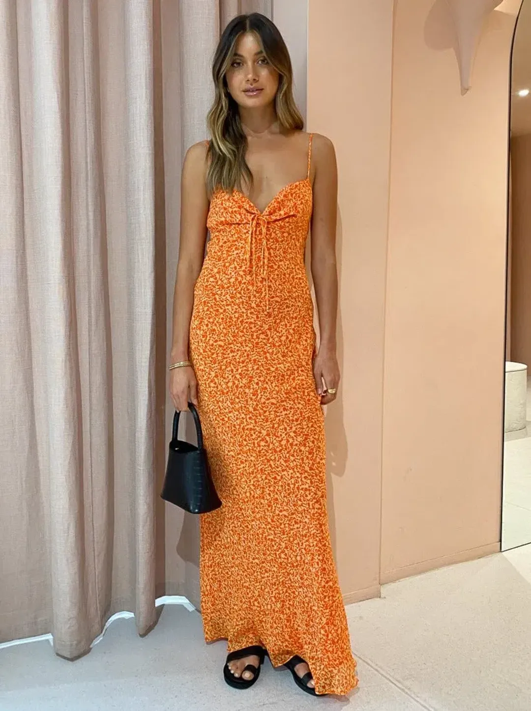 Bec and Bridge Cheri Maxi Dress Print Size 6 for rent on The Volte - main image