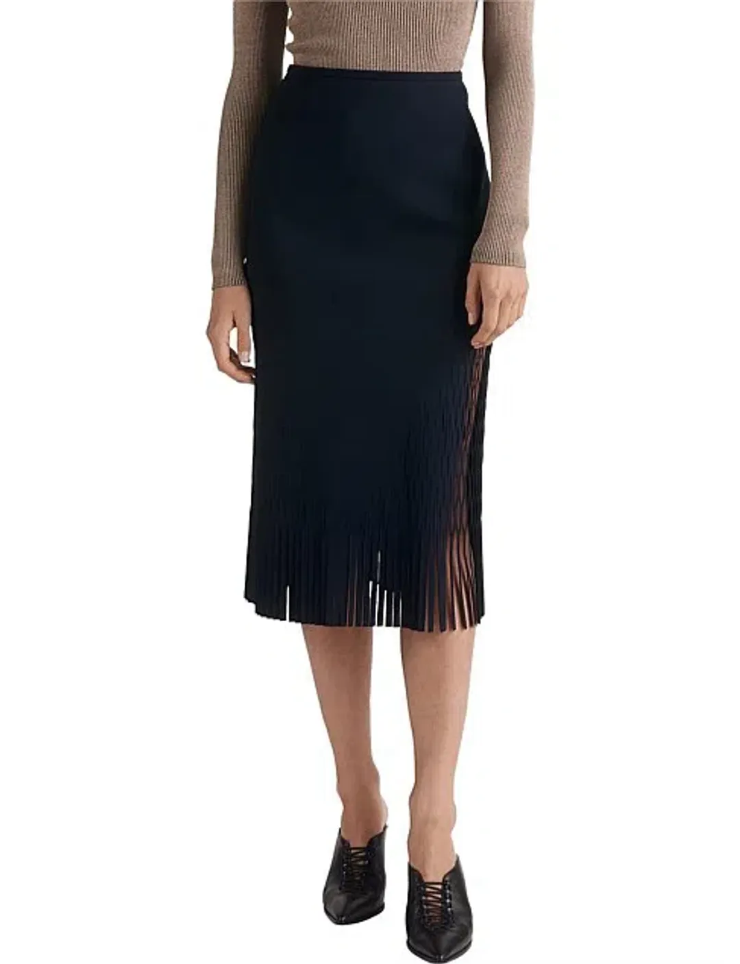 Dion Lee Triangle Perf Skirt Black Size 12 for rent on The Volte - main image